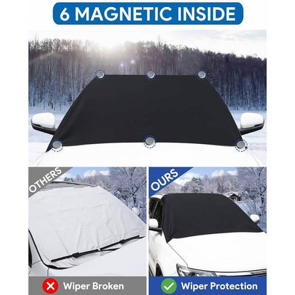 ☃❄ Magneettinen Auton Tuulilasin Lumipeite ❄