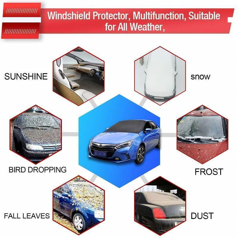 ☃❄ Magneettinen Auton Tuulilasin Lumipeite ❄