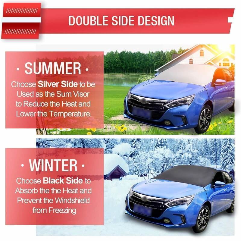 ☃❄ Magneettinen Auton Tuulilasin Lumipeite ❄