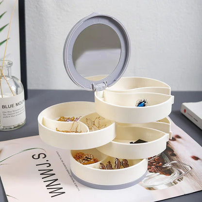 ✨ 4 kerrosta pyörivä korujen säilytyslaatikko