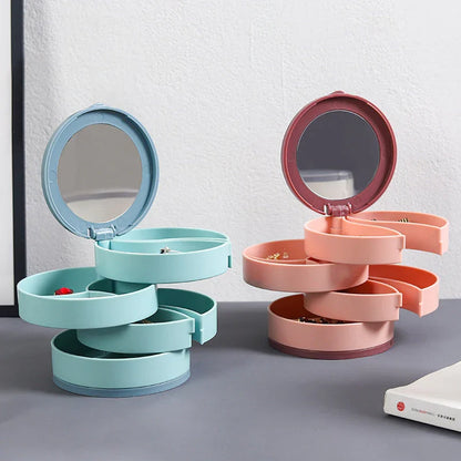 ✨ 4 kerrosta pyörivä korujen säilytyslaatikko