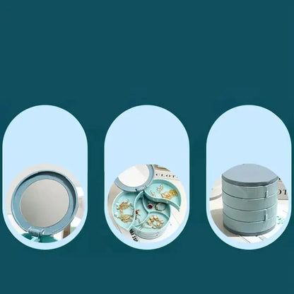 ✨ 4 kerrosta pyörivä korujen säilytyslaatikko