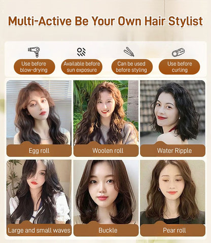 Pitkäkestoinen muotoiluvolyymi kosteuttava elastisuusvoide kiharille hiuksille