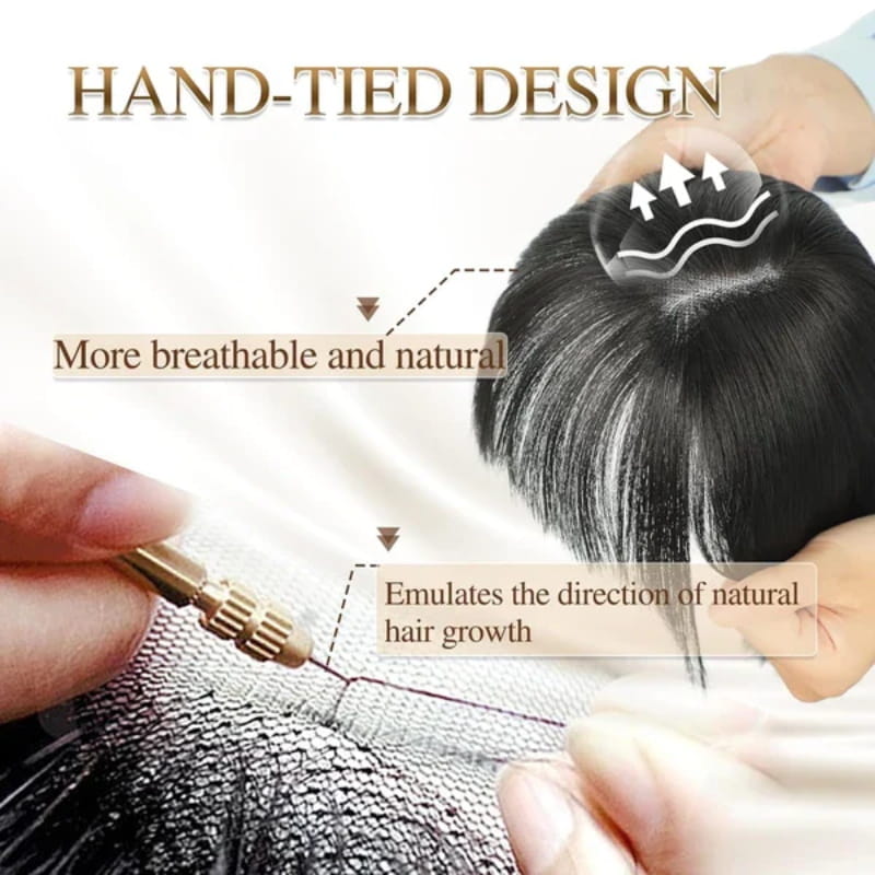 Luonnolliset hiuspeitteet ja otsatukka naisille