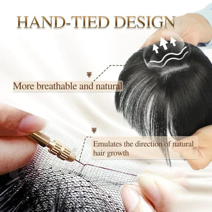 Luonnolliset hiuspeitteet ja otsatukka naisille