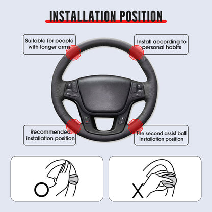 🚗 OSTA 2 SAA 1! ✨ Ergonominen rattitanko - liukastumaton rakenne paremman otan kaikissa olosuhteissa 🔧💫